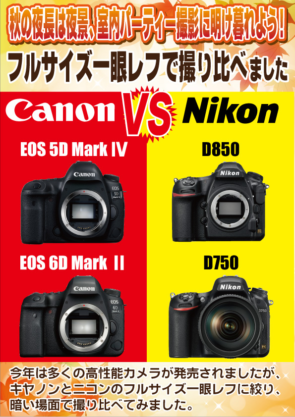 キヤノン対ニコン